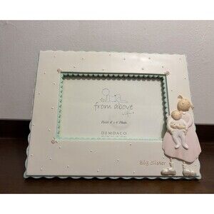 Big Sister Picture Frame  2005 Claire Stoner For Demdaco 4”x 6” Gift Baby Gift